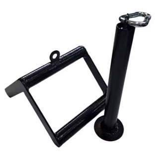 Kit Suporte para Agachamento + Triângulo Puxador Mosquetão 230 kg Ultimato Fitness em Oferta na Shopee