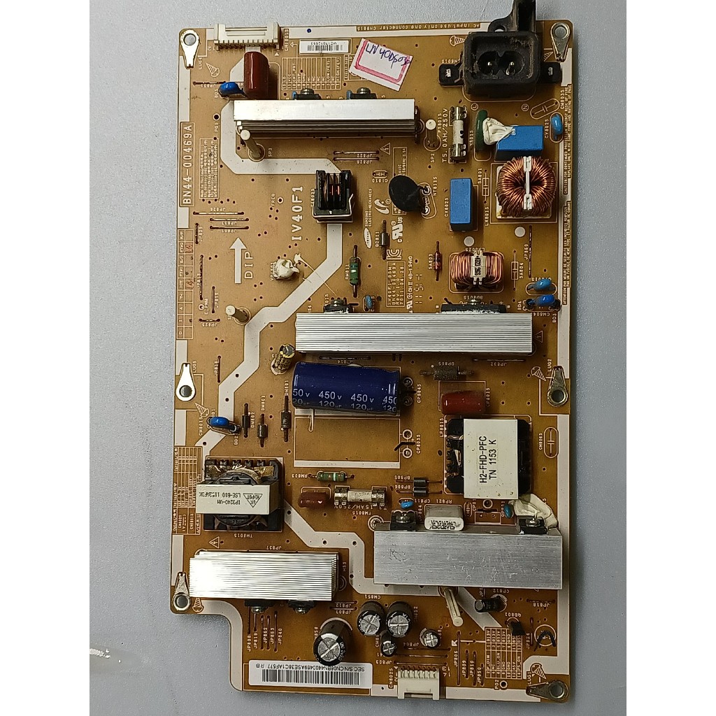 placa da fonte tv samsung ln40d503 / bn44-00469a
