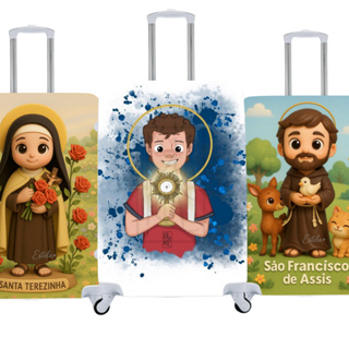 Capa De Mala Personalizada Religião Viagens Bagagens 4 em Oferta na Shopee