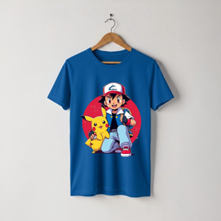 Camiseta Pikachu Pokémon Infantil e Adulto 100% Algodão Unissex Camisa Desenho Anime Premium Casual Criança Ash em Oferta na Shopee