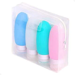 Kit Viagem com 4 Frascos em Silicone 90 ml em Oferta na Shopee