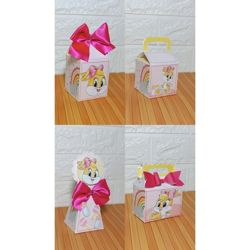 Kit Festa Baby Looney Tunes Lola Personalizado | Lembrancinhas | Caixa Milk e Pirâmides | Festa Infantil | Aniversário