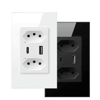 Tomada Dupla Inteligente Wi-Fi - 10A USB-C Alexa SmartLife Controle Remoto via APP Voz