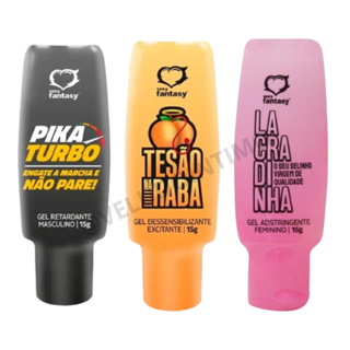 KIT  PIKA TURBO + TESÃO NA RABA + LACRADINHA GEL PRODUTOS PARA CASAL em Oferta na Shopee