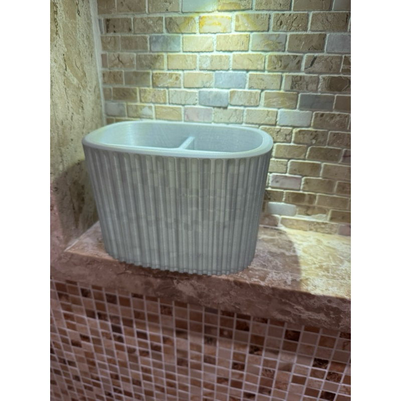 Porta Escova de Cabelo e Maquiagem Organizador de Banheiro Multiuso, Resistente com Divisórias em Oferta na Shopee