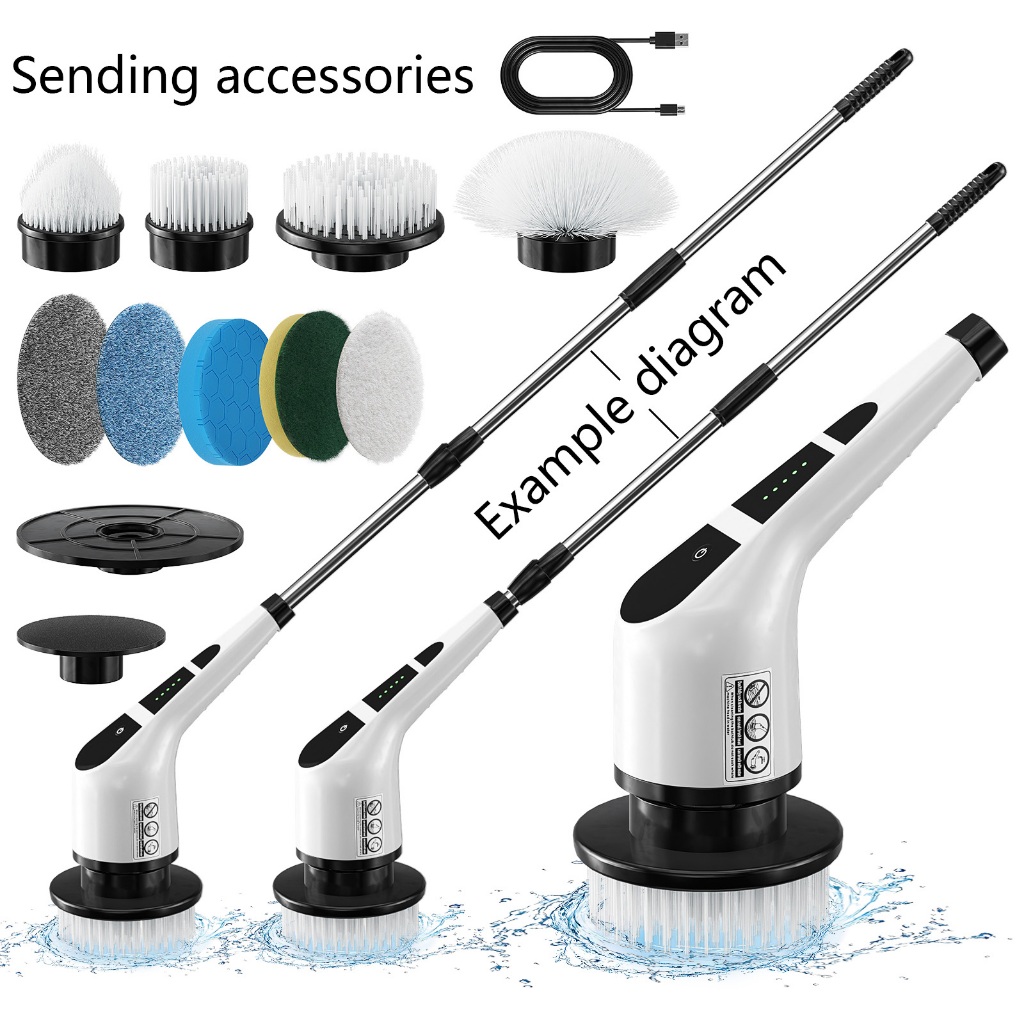 Escova De Limpeza De Janela De Cozinha Elétrica Recarregável 9 Em 1 Ajustável-D10 em Oferta na Shopee