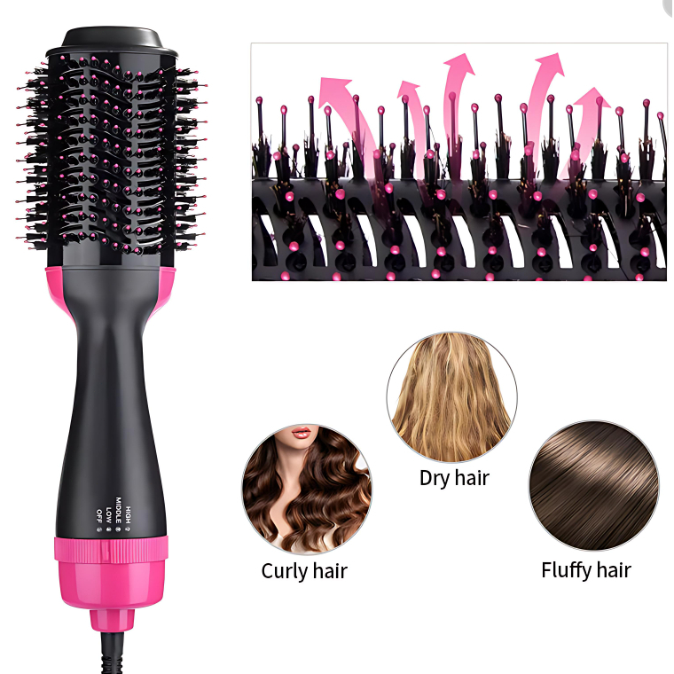 INOVA Escova Secadora Alisador Elétrica Quente Cabelo Com 4 Em1 Hair Styler Marisa 110V/220V escova secadora e alisadora
