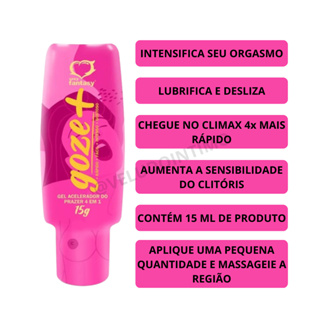 GOZE + GEL LUBRIFICANTE PRAZER FEMININO em Oferta na Shopee
