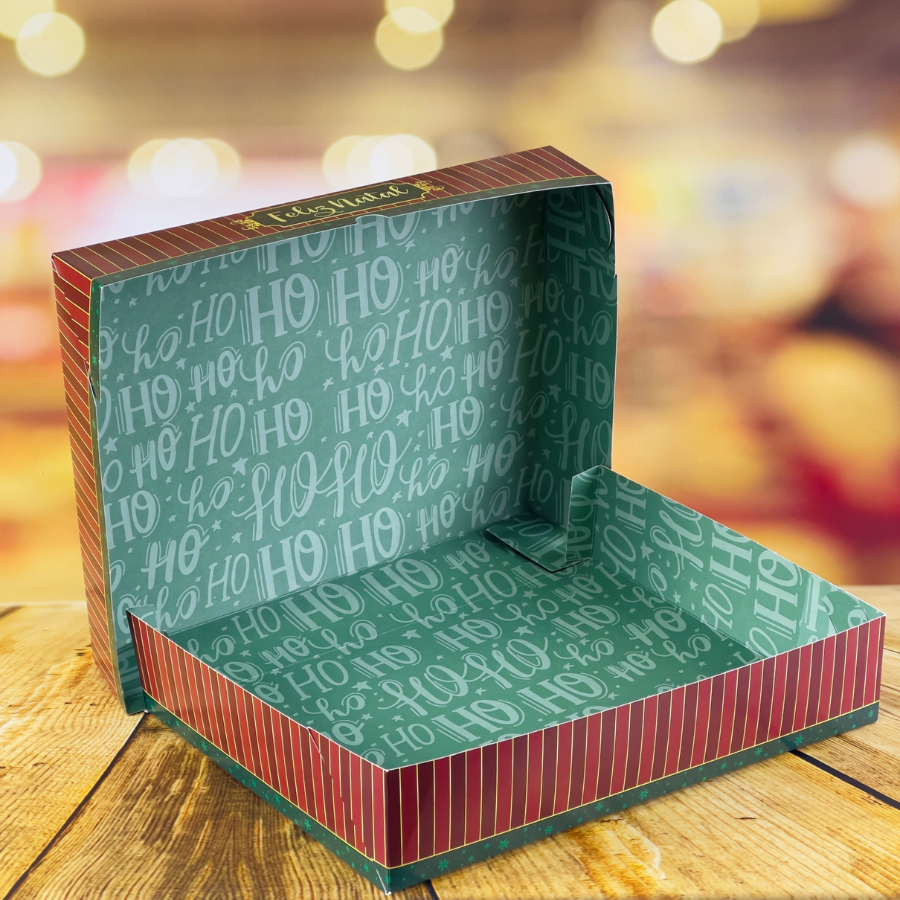 Detalhes do 10 CAIXA P/ PRESENTE NATAL  M  25X20X5 - NOEL 5740 (NATAL 2025 IDEIA)