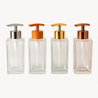 Saboneteira Sabonete Líquido Luxo 250ml de Vidro - Rose - Madeira - Dourado - Metal - Branco em Oferta na Shopee