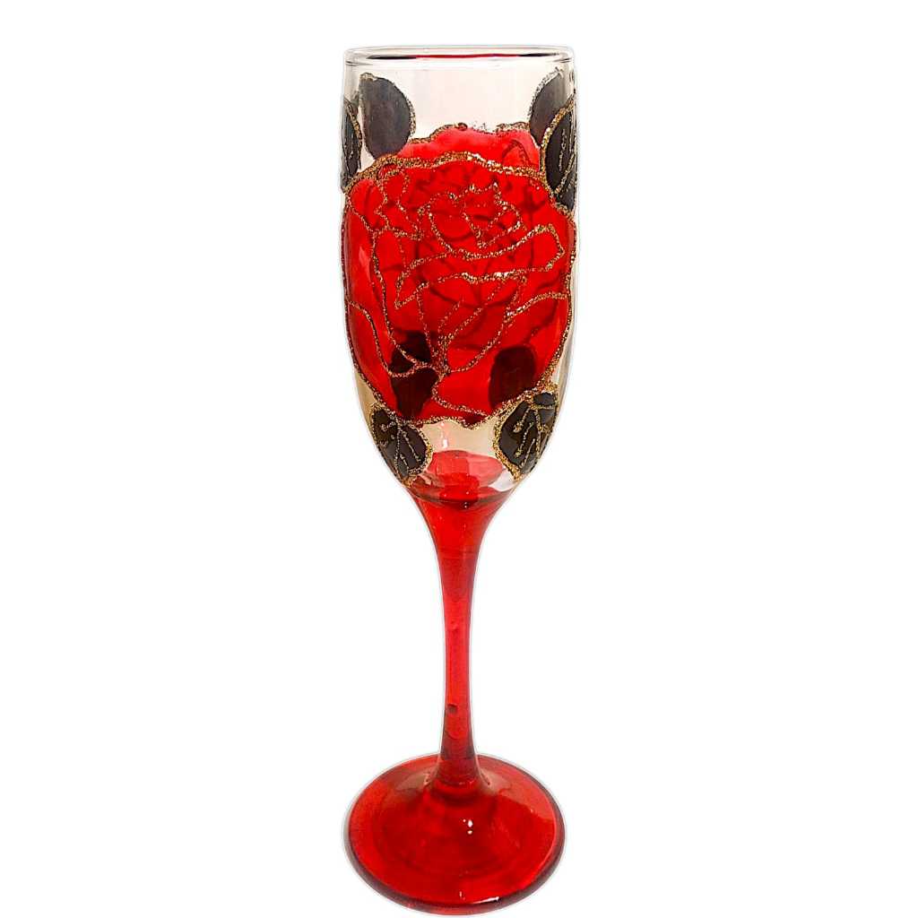 "Taça de Pomba Gira ou Cigana" de Luxo - Rosas Vermelhas