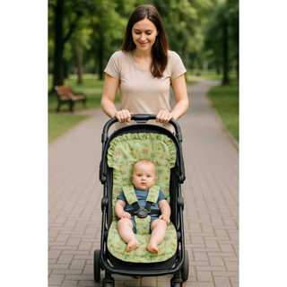 Capa De Carrinho de Bebê Colchonete Acolchoado Menino Menina Algodão Universal em Oferta na Shopee