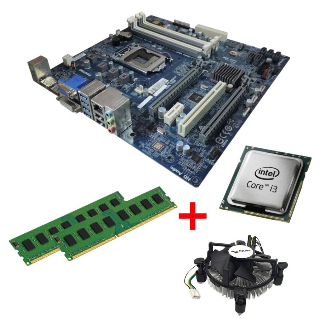 Kit Placa Mãe Upgrade – POS-EIQ87CY LGA 1150 + Processador Intel Core i3 4ª Geração + Cooler + 8GB DDR3 RAM