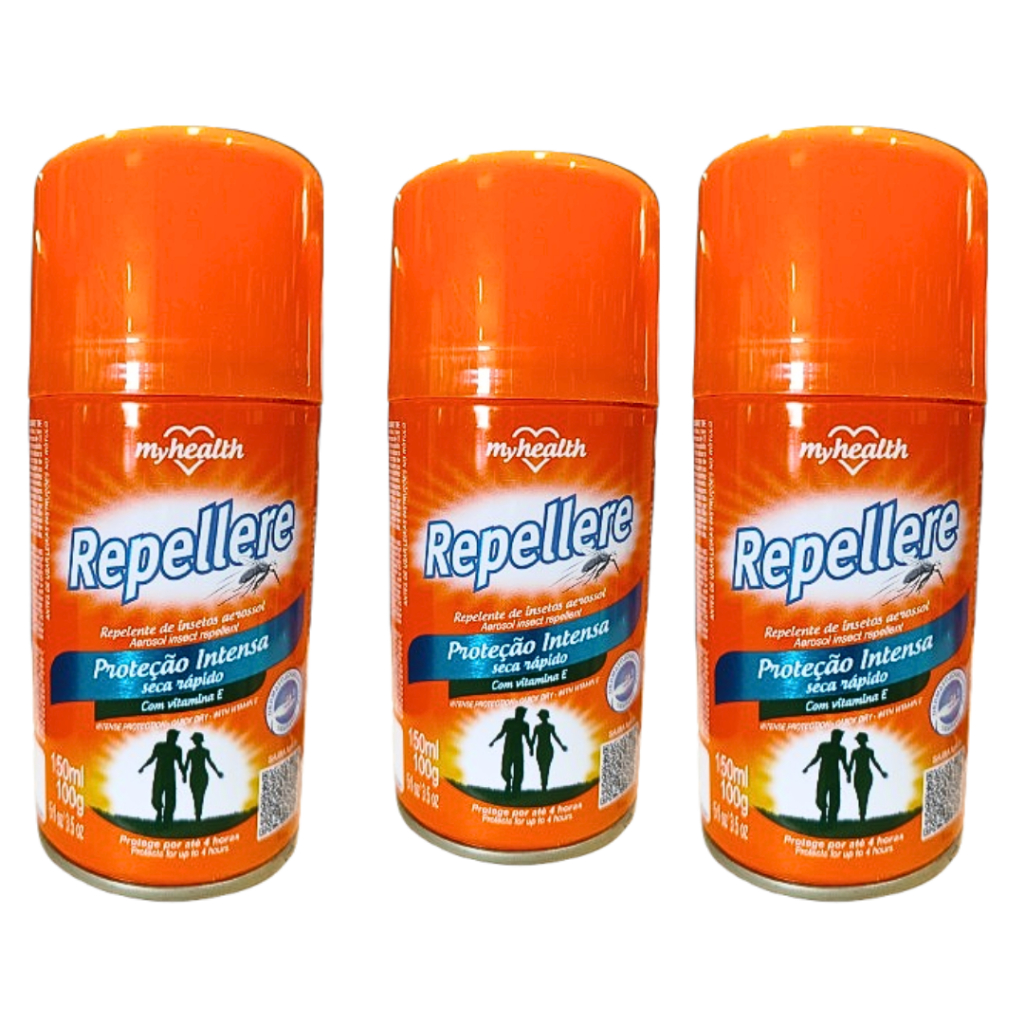 Kit 3 Repelente De Insetos Dengue E Chikungunya E Vitamina E  150ml em Oferta na Shopee