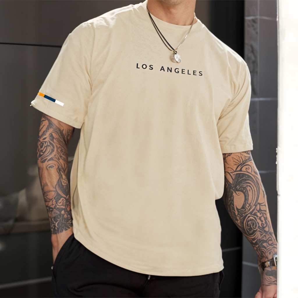 Camiseta Masculina Los Angeles Urban Street Camisa 100% Algodão