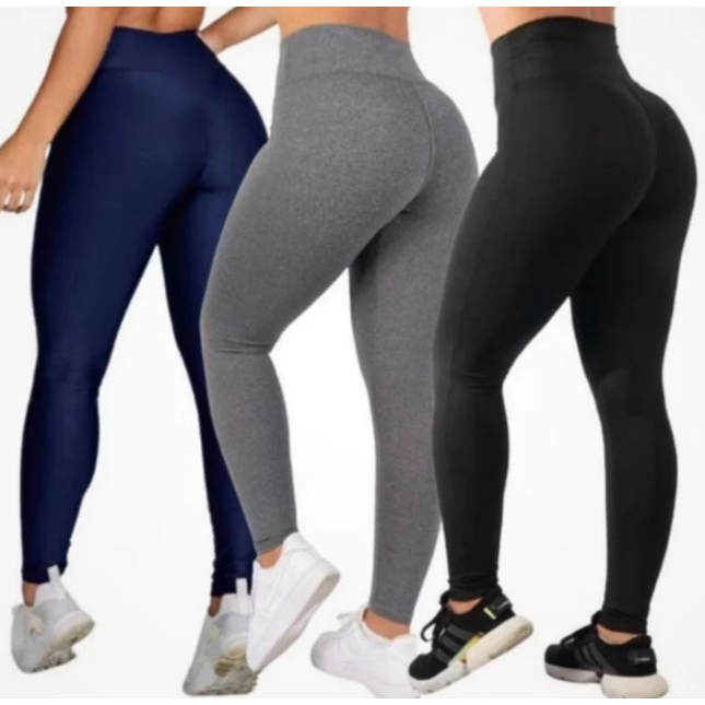 Legging  Cintura Alta Modeladora | Efeito Levanta Bumbum | Fitness Academia  | Zero Transparência