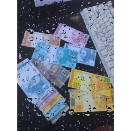 notas cenográficas, sem valor, PAC com 100 cédulas, tamanho real.