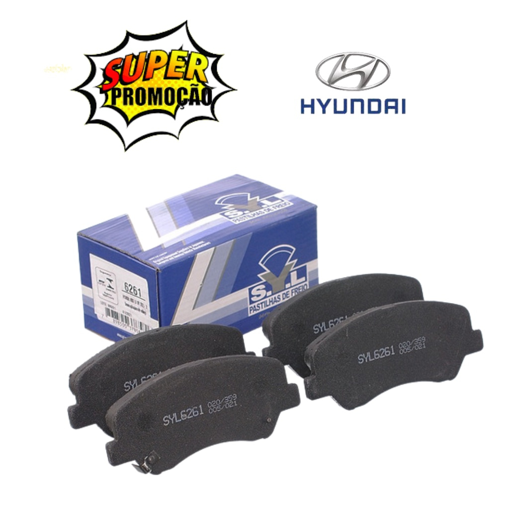 Jogo Pastilha de Freio Dianteira Hyundai HB20 1.6 2012 2013 2014 2015 2016 2017 2018 2019 SYL em Oferta na Shopee