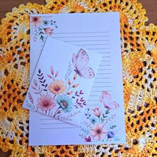 Kit de Envelopes e Carta Floral – Coleção Primavera em Oferta na Shopee