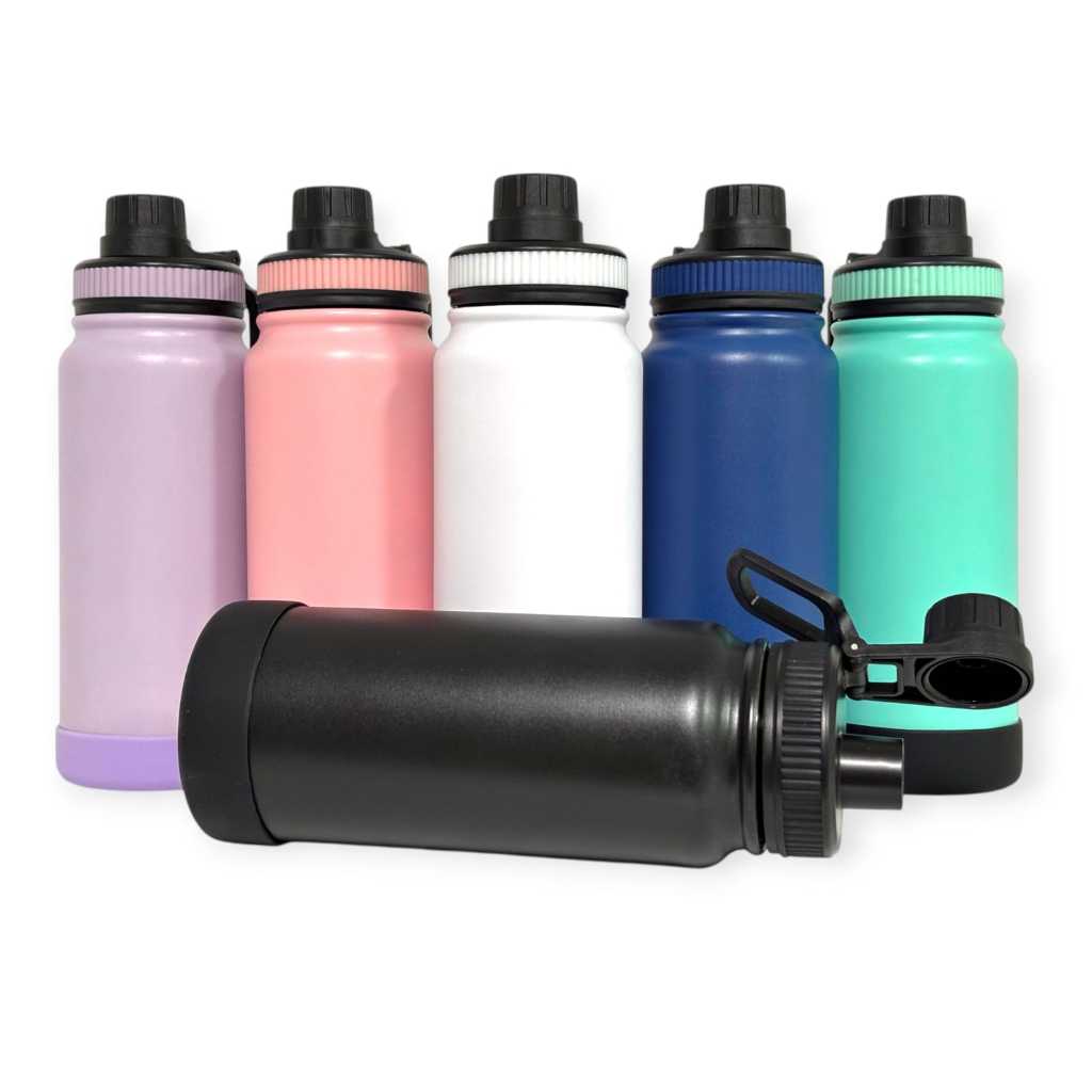 Garrafa Térmica Linha ColorBase – 550ml / 750ml | Térmica com Base de Silicone | Conserva Temperatura em Oferta na Shopee
