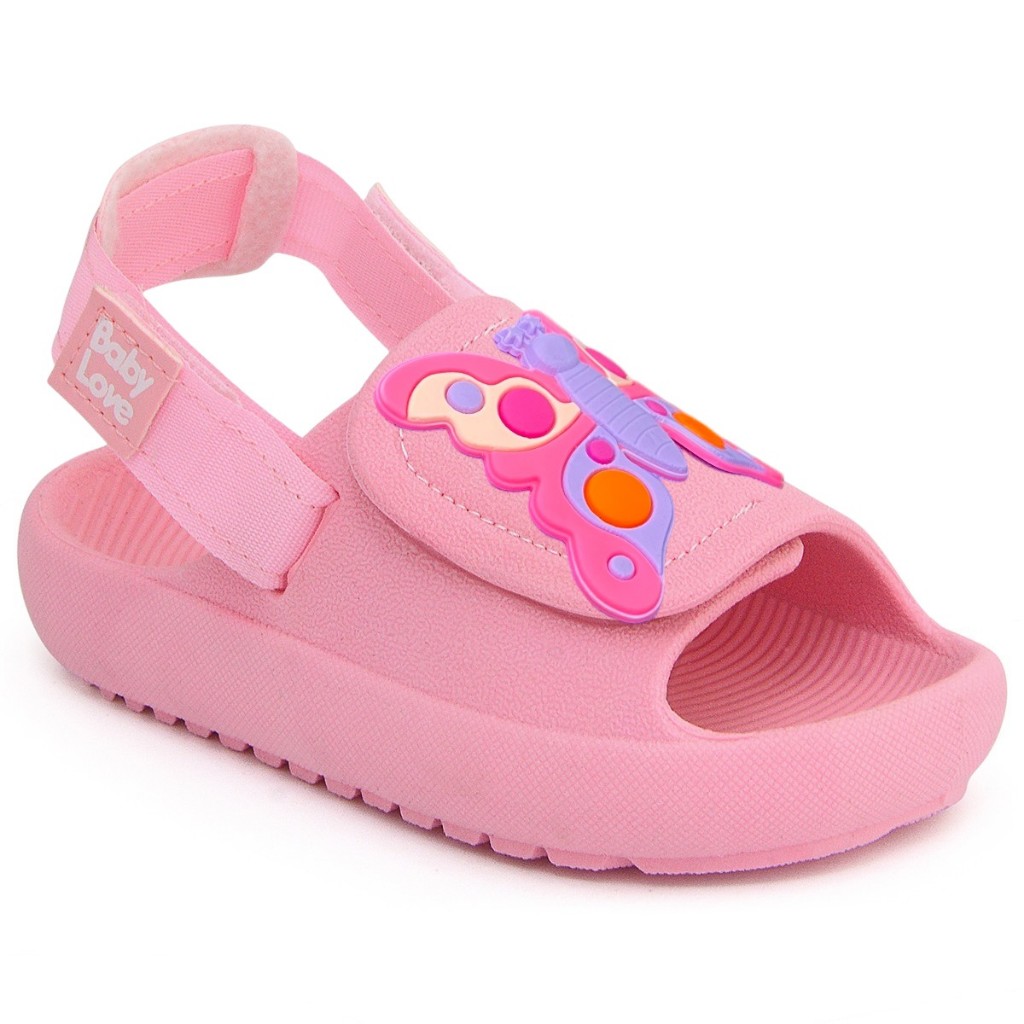 Sandália Babuche Infantil Menina Borboleta Chinelo Slide Nuvem Criança em Oferta na Shopee