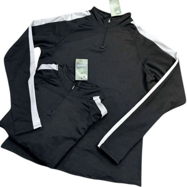 Conjunto Infantil de Elastano Unissex Esportivo – Blusa com Zíper e Calça com Listras Laterais