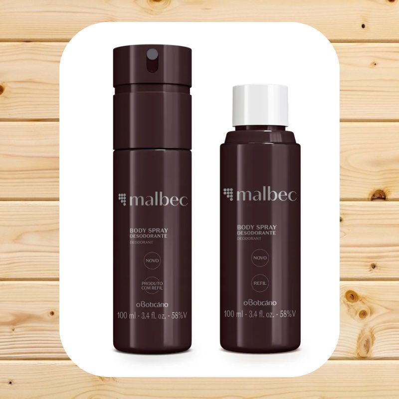 Body Spray Malbec Masculino O Boticário