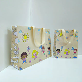 SACOLA DE PAPEL INFANTIL - P/M -  ( PARA COLORIR) em Oferta na Shopee