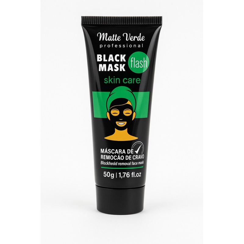 Máscara Facial Peel Off Black  matto verde 50mlRemovedora de Cravos, Limpeza Profunda, Controle de Oleosidade, Unissex em Oferta na Shopee