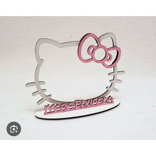 Centro de Mesa display Hello Kitty Personalizado MDF - Decoração Lembrancinha Aniversário Festa