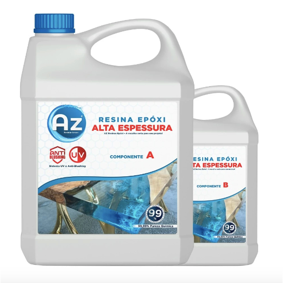 Az Resinas – Resina Epóxi de Alta Espessura com Proteção UV | Kit 1kg em Oferta na Shopee