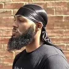 Bandana Durag Waves Touca Afro de Cetim CORES DISPONÍVEIS Preto QUANTIDADE 1 ou 6 Unidades