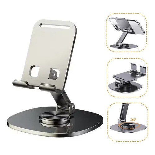 Suporte de Mesa Tomate MTG-130 · Regulável · Celulares · Design Compacto e Estável