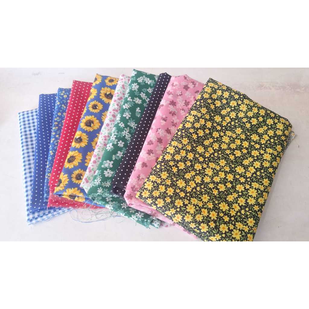 Tricoline 100% Poliéster Estampado (Textoleen), 20 Cortes De 20cm x 75cm em Oferta na Shopee