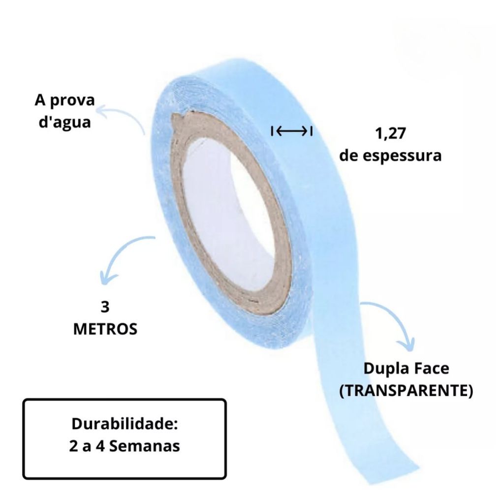 Fita Adesiva P\ Lace Front Original 3 M Prótese Peruca Mega Hair