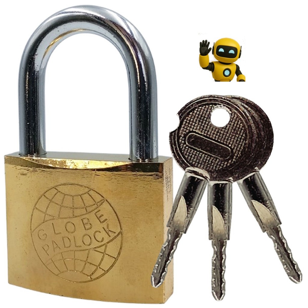 Cadeado Proteção Antifurto Chave Tetra 38mm  Cadeado Globe Chave Tetra Original Uso Geral