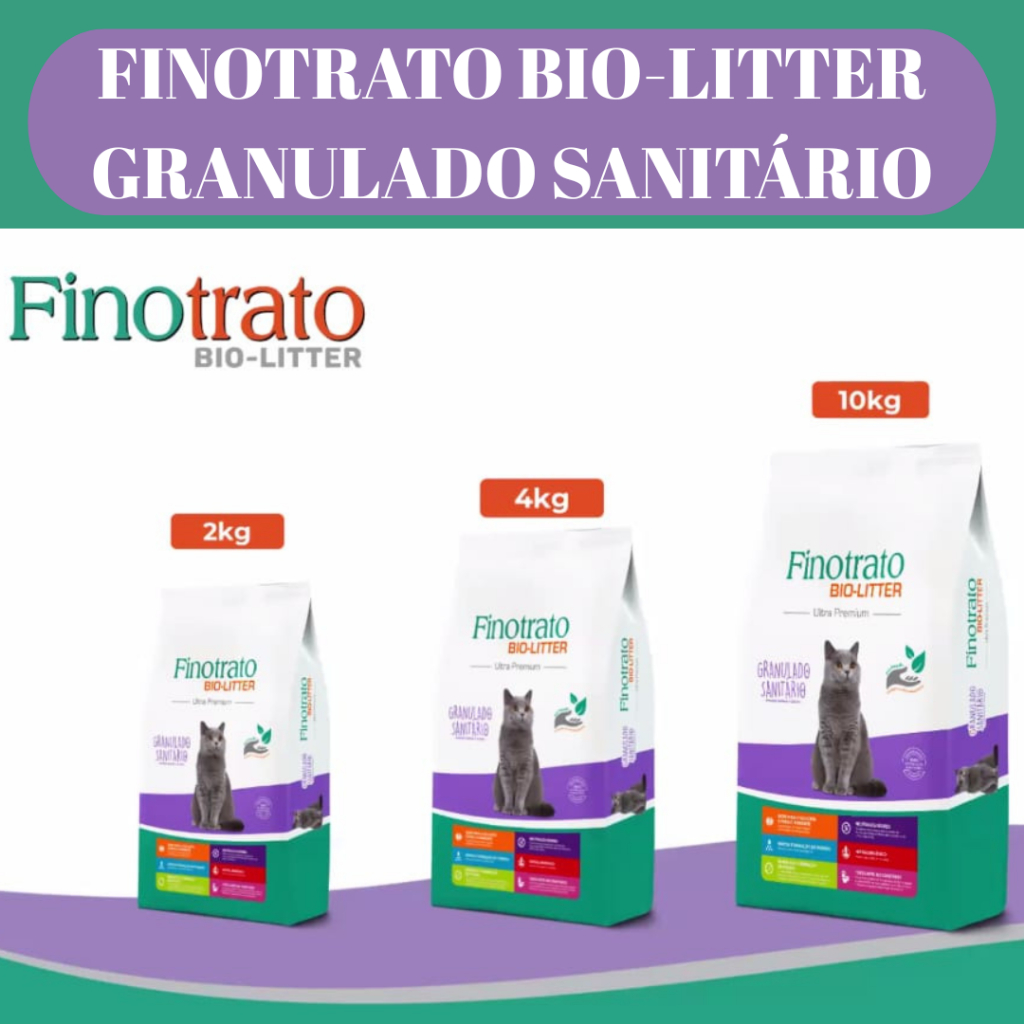 Granulado Sanitário para Gatos Finotrato Bio-Litter Ultra Premium