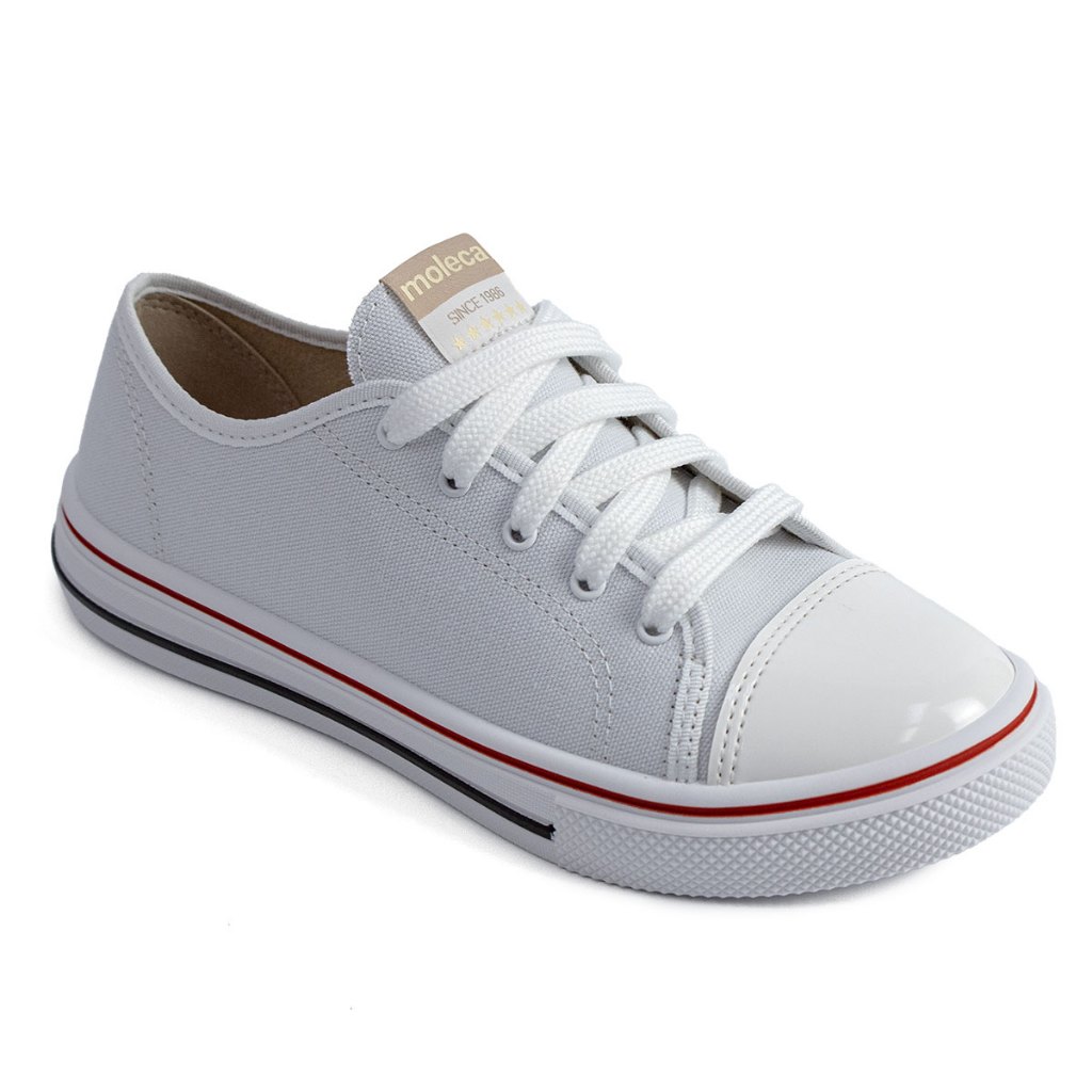 Tênis Moleca Feminino Lona Casual Estilo 5796-204 Branco em Oferta na Shopee