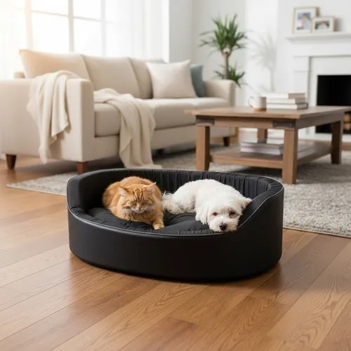 CAMA PET CAMA PARA CACHORRO e GATO CAMINHA LAVÁVEL BINNOPET DUBAI TOTAL BLACK (PRETA) em Oferta na Shopee