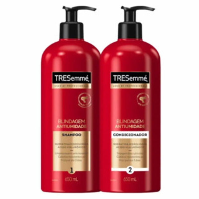 Kit Shampoo e Condicionador Tresemmé Blindagem Antiumidade 650ml Cada — R$ 76,99 em Shopee