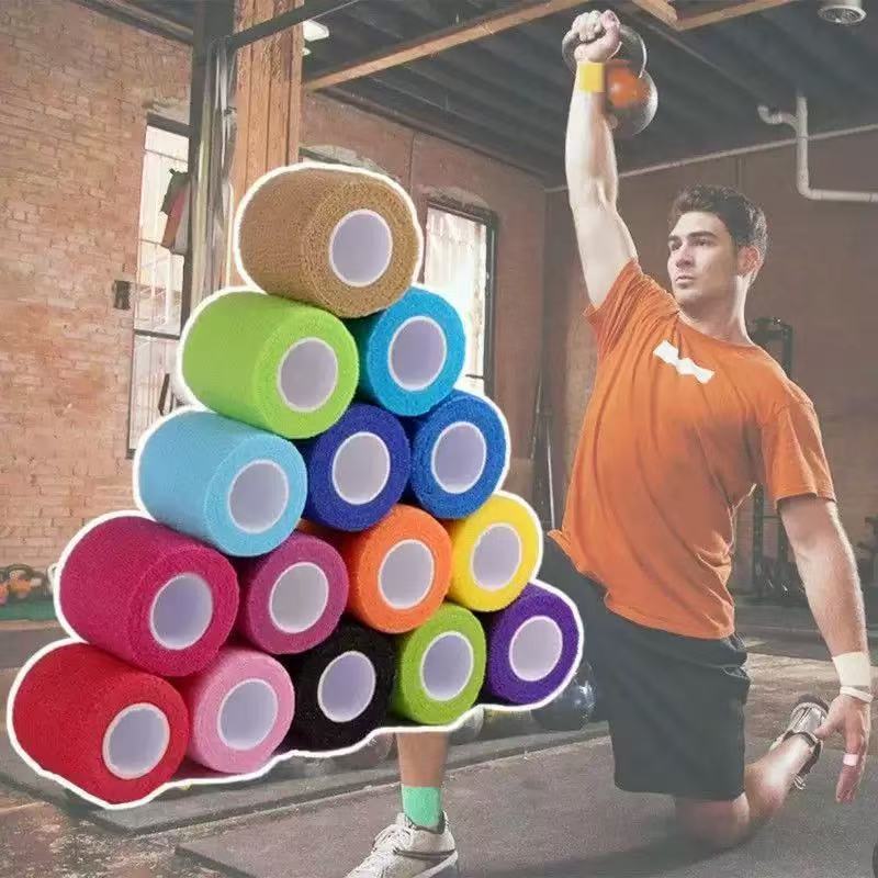 Fita Elástica Autoadesiva Esportiva – Bandagem Ortopédica Colorida : 5 cm x 4,5 m em Oferta na Shopee
