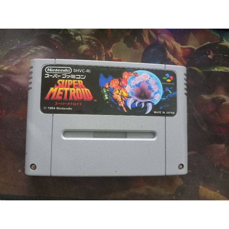 super metroid super nintendo reprogramado em cartucho original