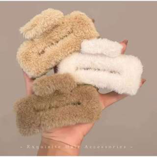 Grampo De Garra De Cabelo De Pele Sintética – Prendedor Grande Boho Chique Para Mulheres , Acessório Elegante Retangulo em Oferta na Shopee