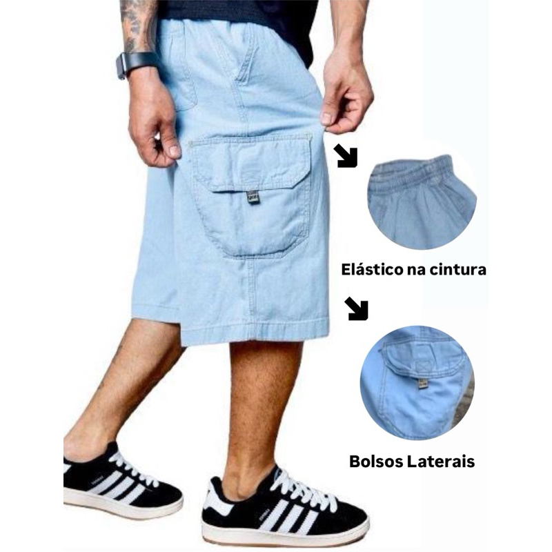 Bermuda Masculina Jeans Escuro - Comprar com Melhor Preço em Bermudas