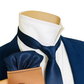 Kit Gravata com Lenço slim Azul Marinho casamento em Oferta na Shopee