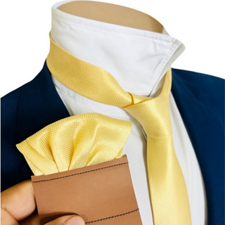 KIT GRAVATAS MAIS LENÇO PREMIUM CHAMPANHE ENVIO IMEDIATO em Oferta na Shopee