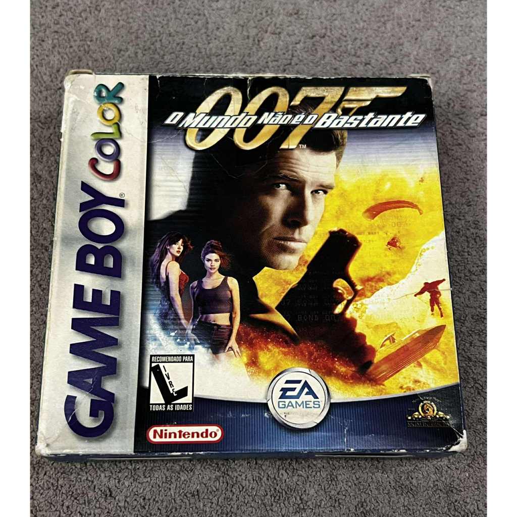 007 O Mundo Não É O Bastante - Com caixa e berço - Versão Nacional Gradiente - Game Boy Color