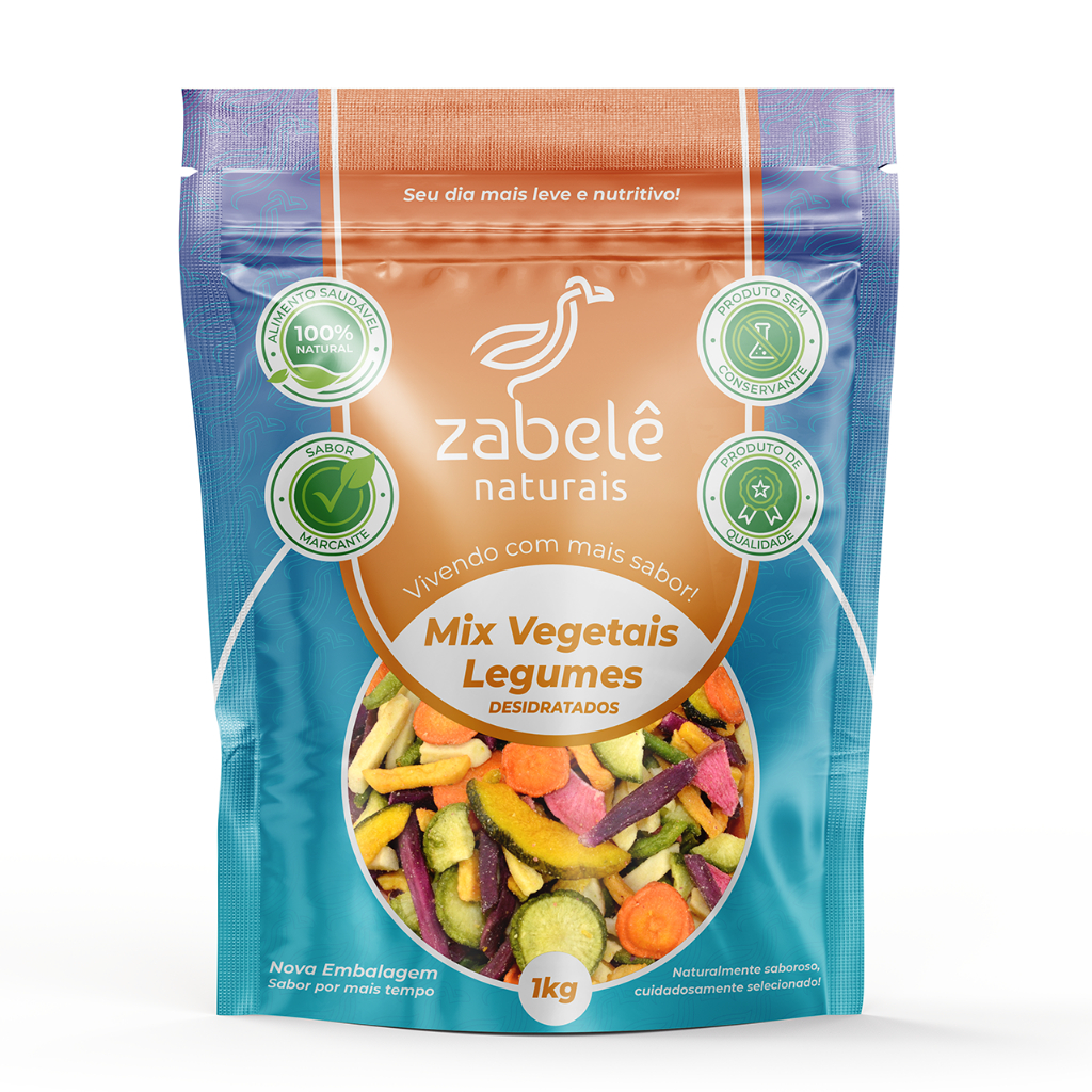 Mix De Vegetais Legumes Desidratados 1kg - Zabelê Naturais Mix De Vegetais Legumes Desidratados 1kg - Zabelê Naturais