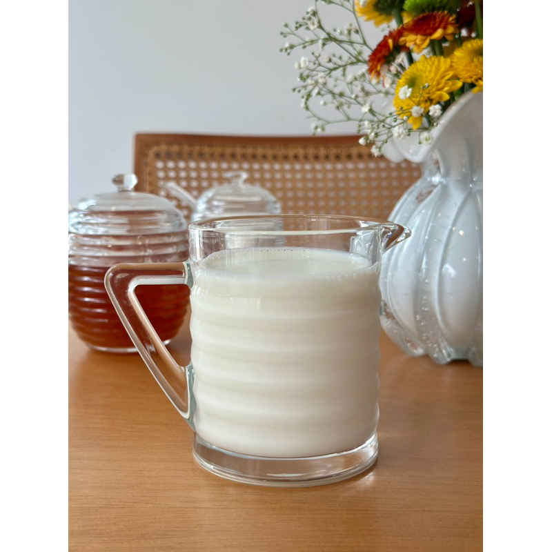 Leiteira Vidro Colmeia 340 ml em Oferta na Shopee