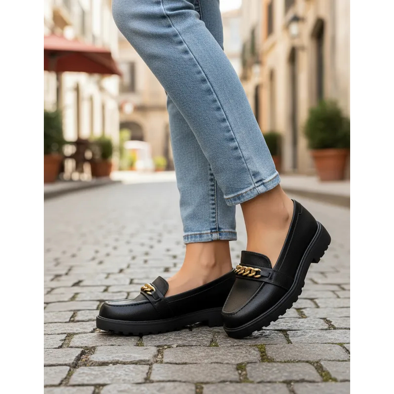 Sapato Mocassim Modare Ultra Conforto Em Couro Napa Palmilha Ortopédica Casual Loafer Detalhado